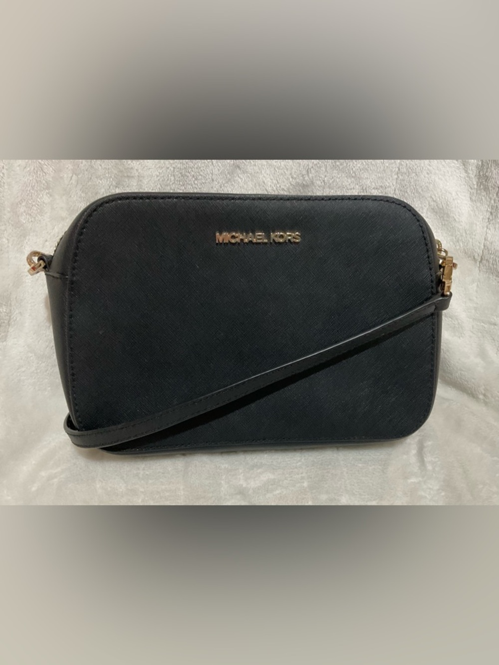 Michael Kors Black Leather Crossbody Bag